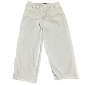 Democracy Jeans Womens 12 White Baggy Straight Ab Technology Loose Pants